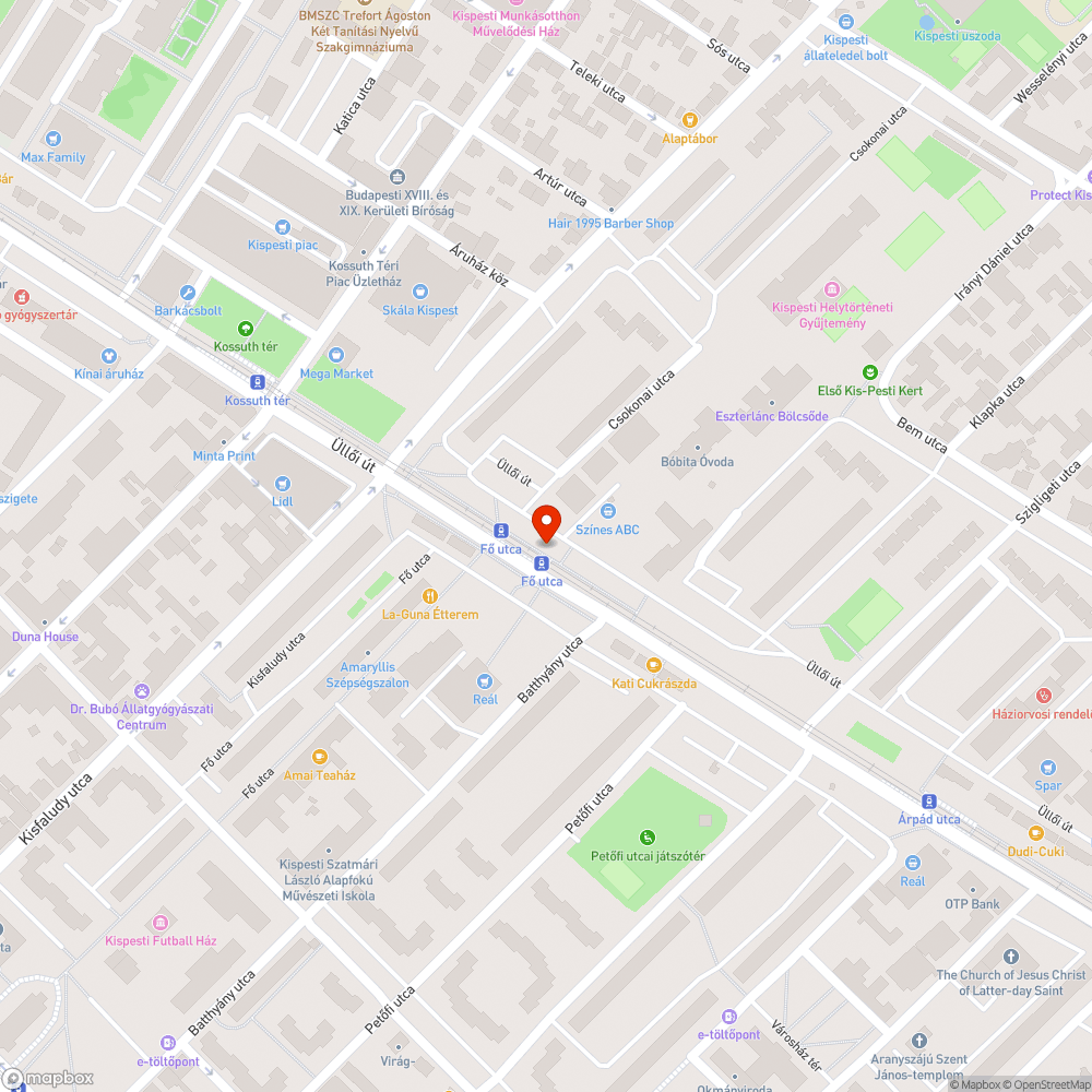 Takarításra váró járdaszakasz bejelentés helye