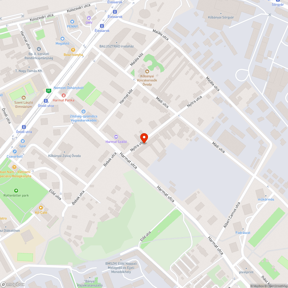 Nem világító utcai lámpa bejelentés helye