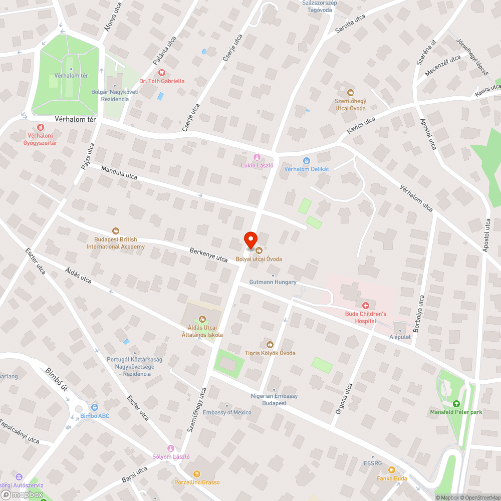 Üres fahely bejelentés helye