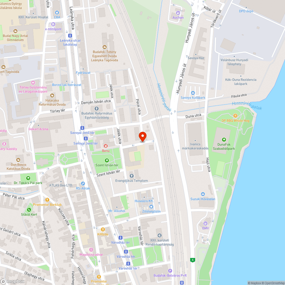 Úthibák bejelentés helye