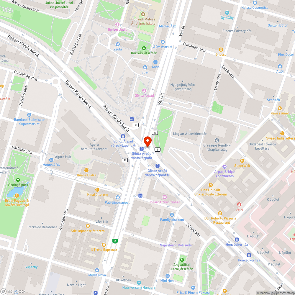 Eltömődött csatorna lefolyó bejelentés helye