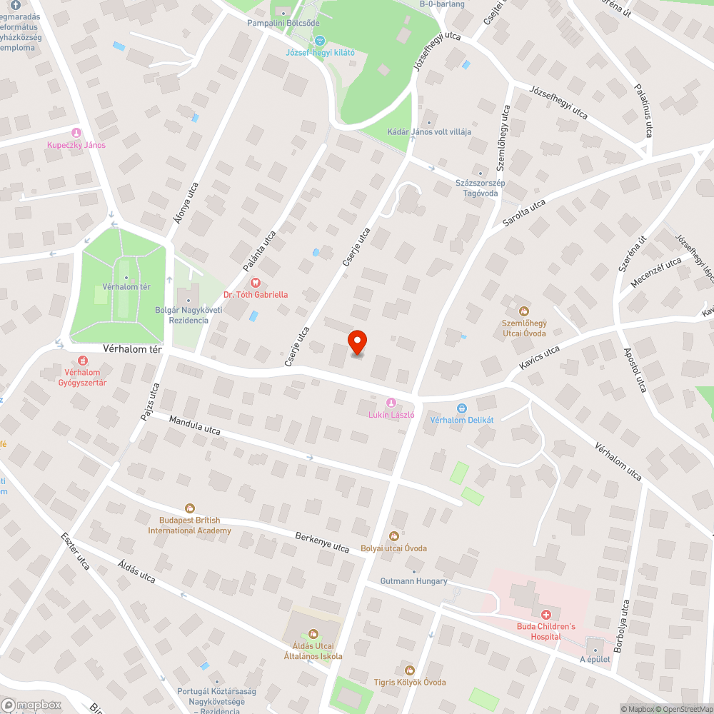 Vérhalom utca parkolás bejelentés helye