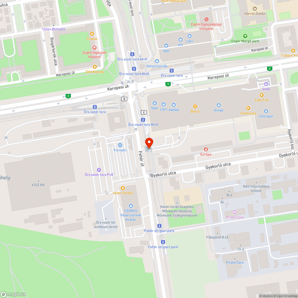 Széttört tábla bejelentés helye