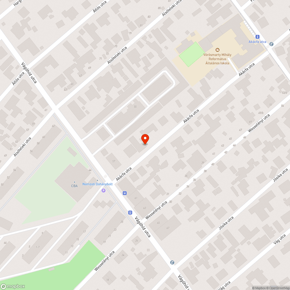 Akácfa utca Peserzsébet szemét bejelentés helye