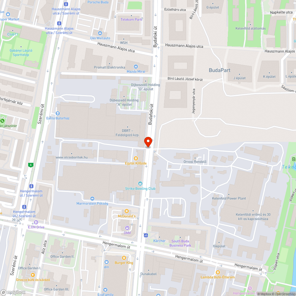 Budafoki úthibák bejelentés helye