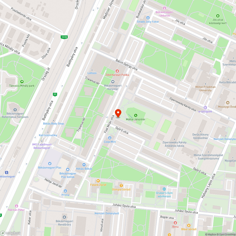 Kiégett lámpa bejelentés helye