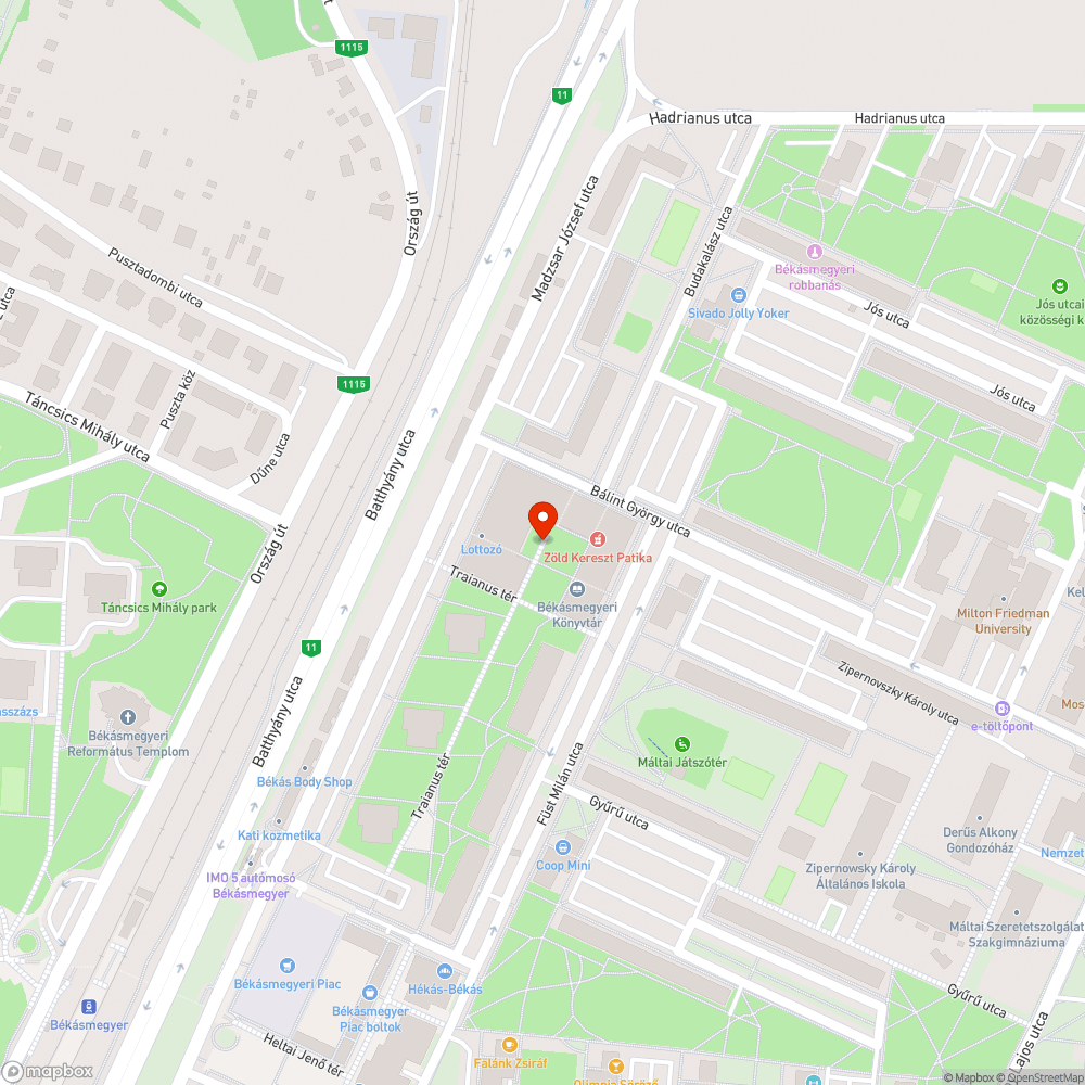 Kiégett lámpa bejelentés helye