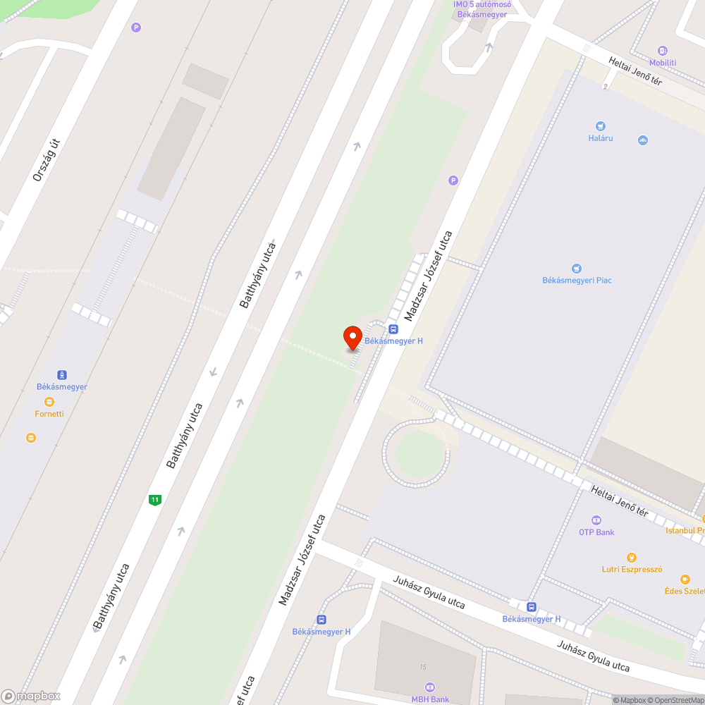 Balesetveszélyes rács bejelentés helye