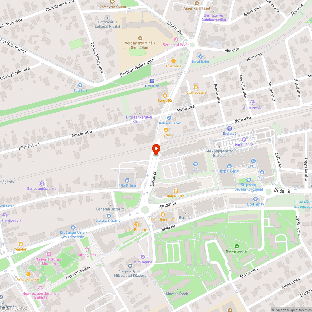 A Diósdi úti aluljáróban, és fölötte nem működik a közvilágítás bejelentés helye