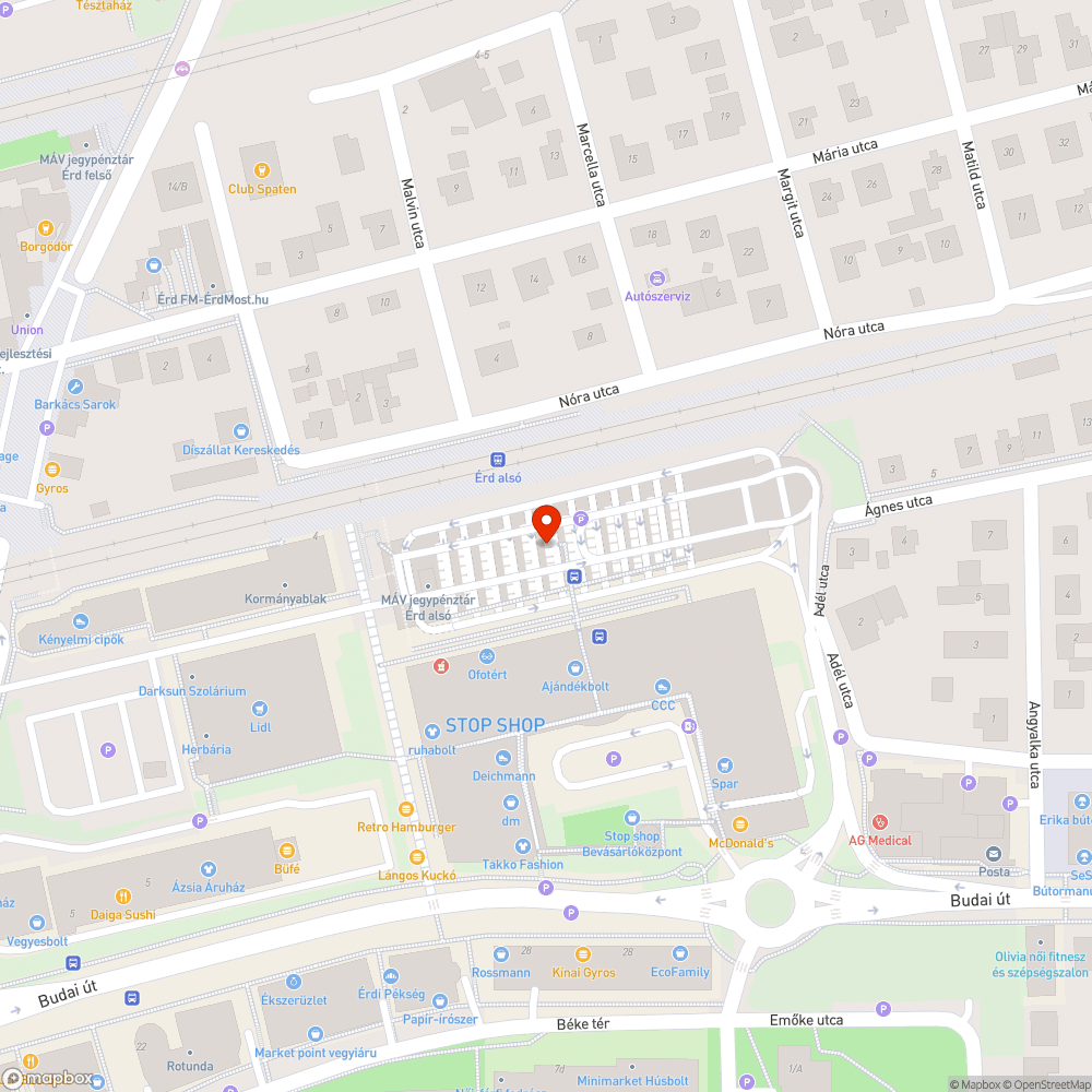 Sötét parkolóház bejelentés helye