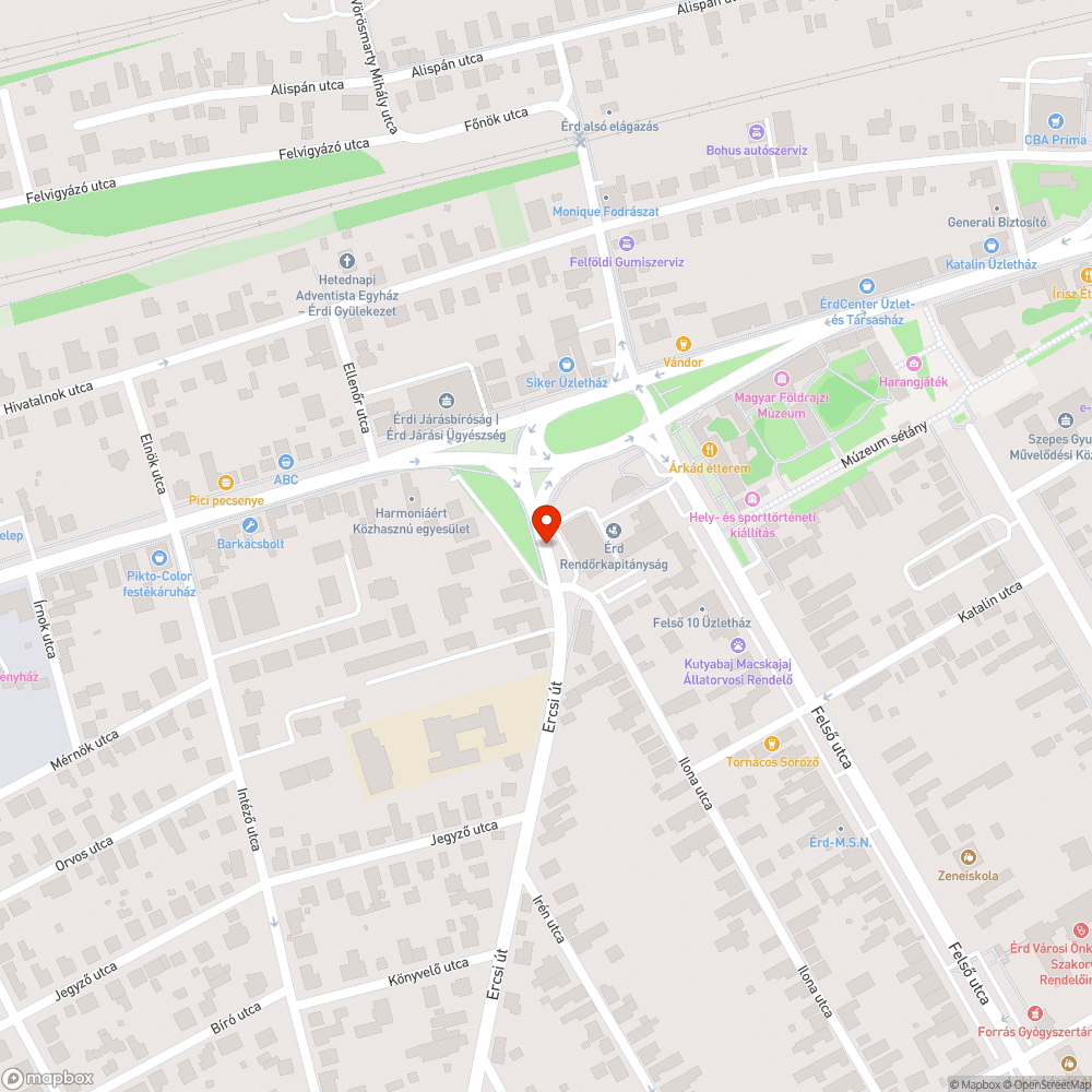 Sötétség az érdi rendőrség előtt bejelentés helye