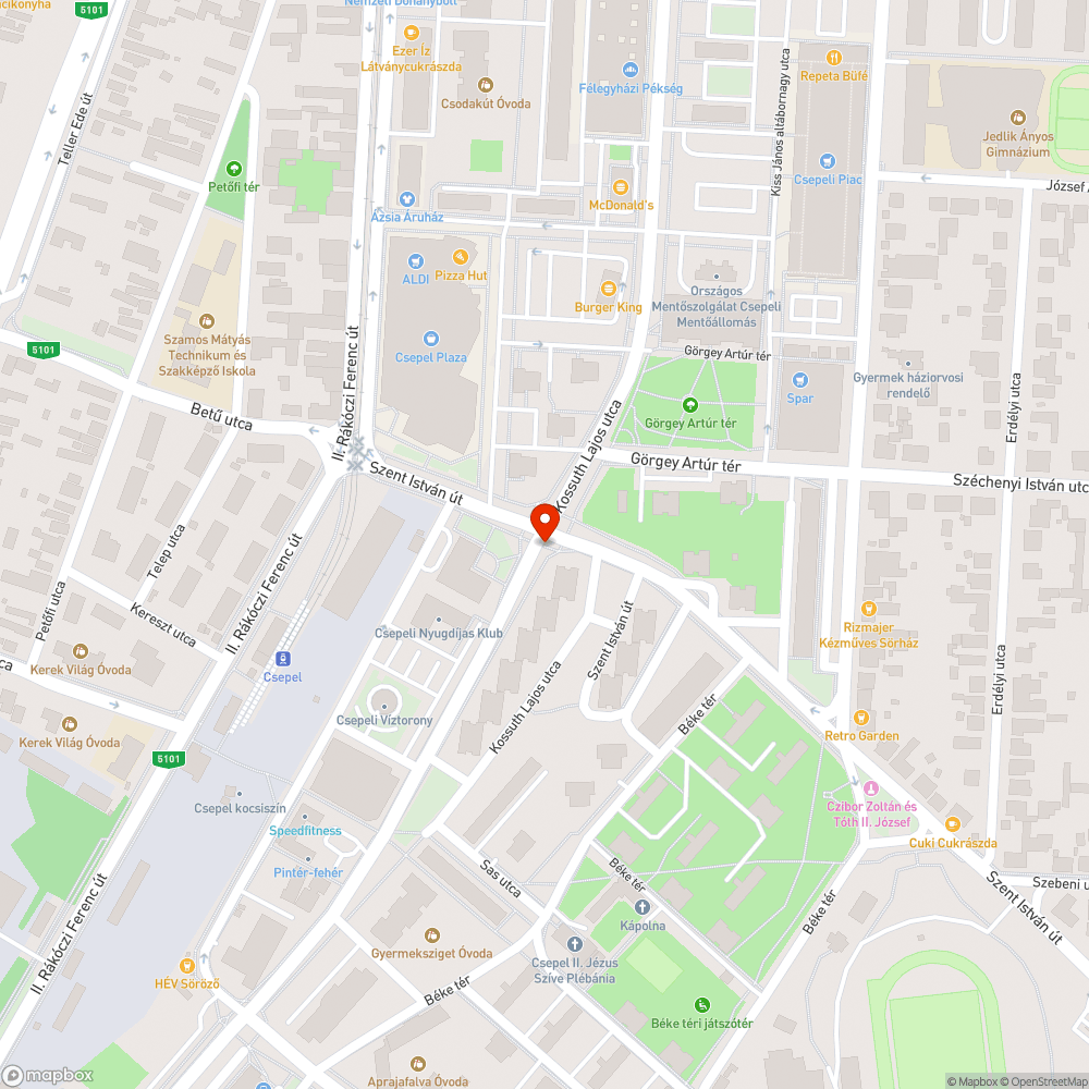 Hiányzó fényterelők bejelentés helye