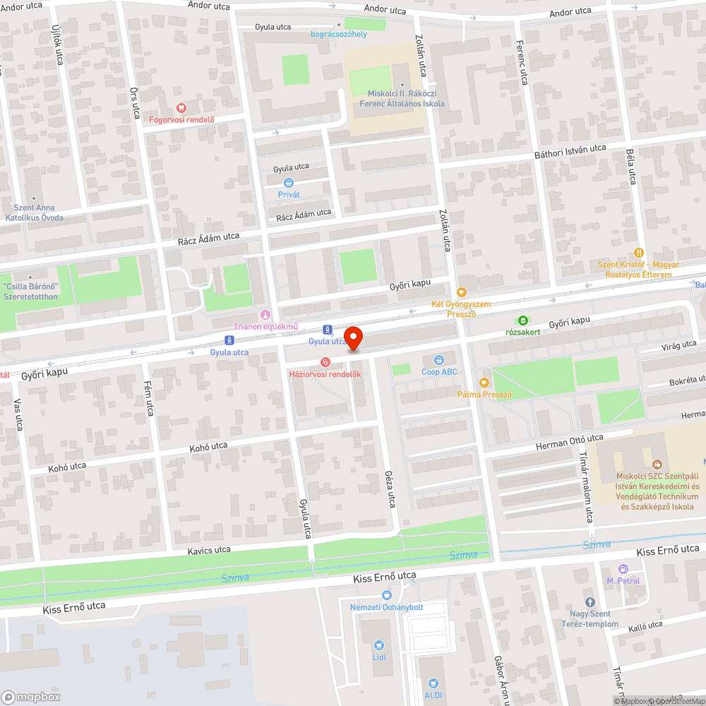 Visszatérő tilosban parkolás bejelentés helye