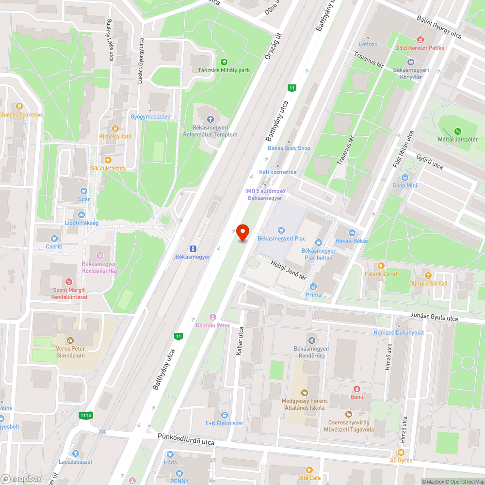 Tönkrement vízelvezető rács, botlásveszély bejelentés helye