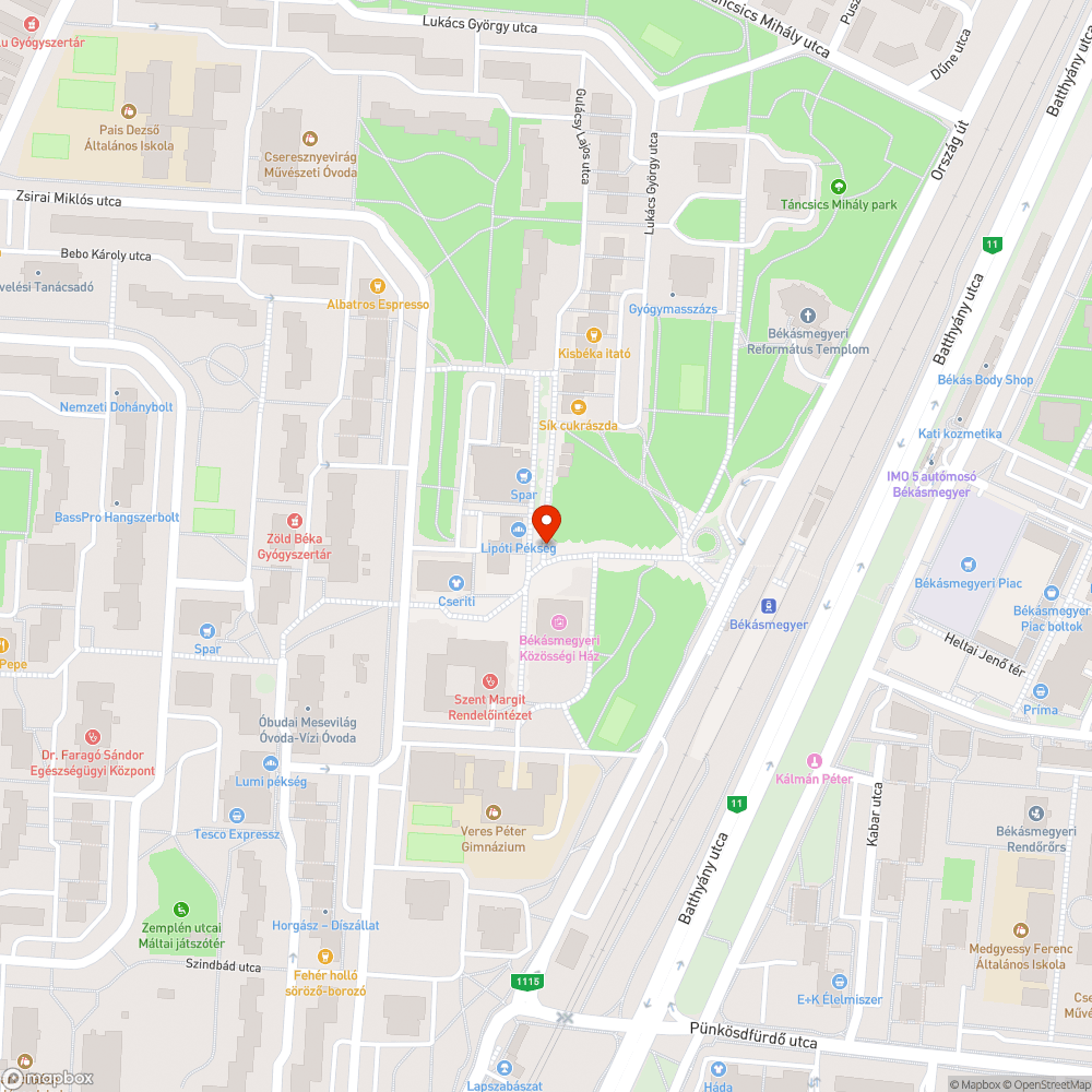 Beszakadt vízelvezető bejelentés helye