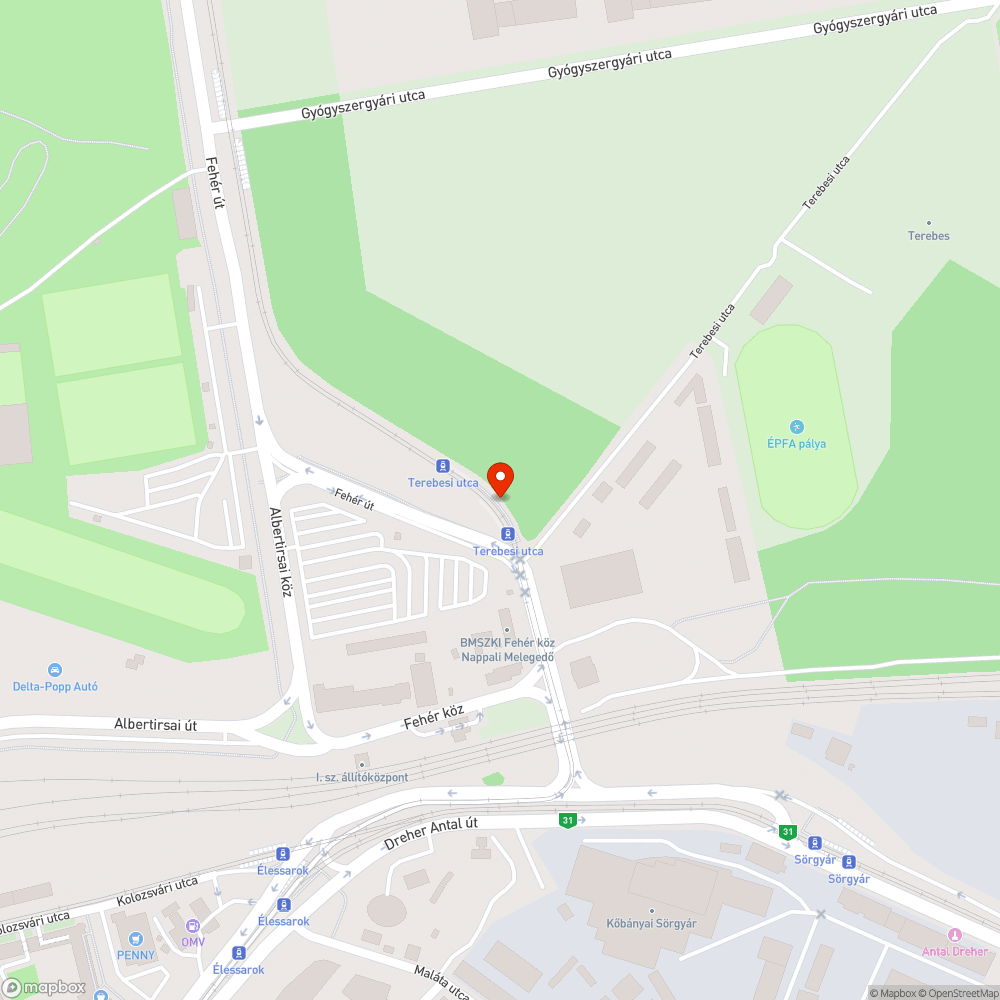 Szemetes zöldterület bejelentés helye