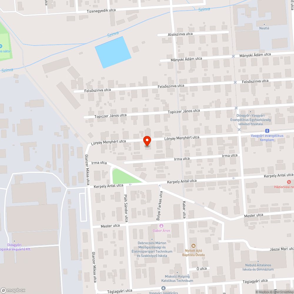 Kátyús út bejelentés helye