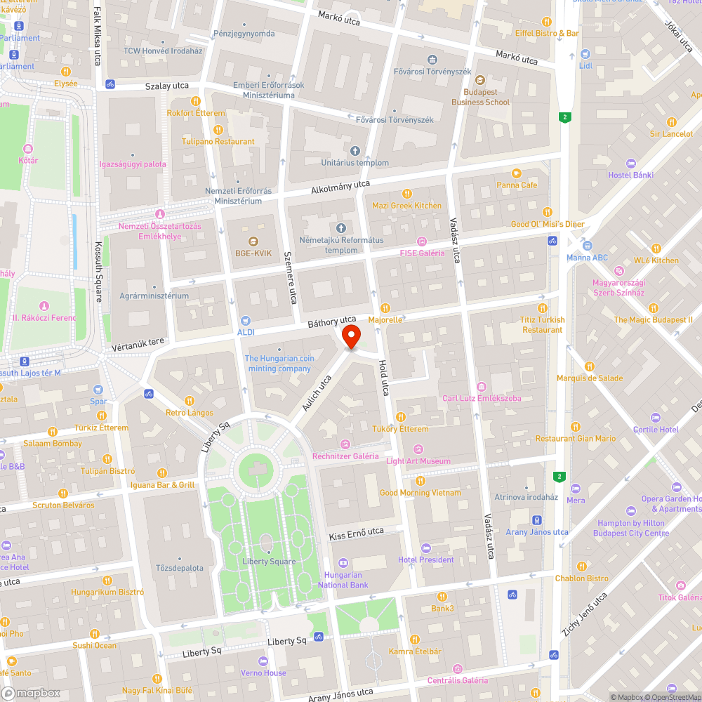 Kerékpár roncs - Aulich bejelentés helye