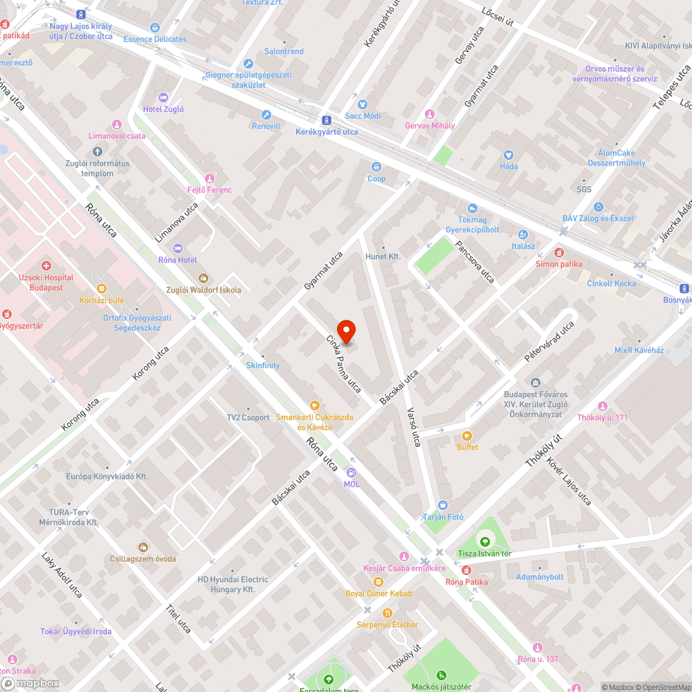 Karácsonyfák - Cinka P. bejelentés helye