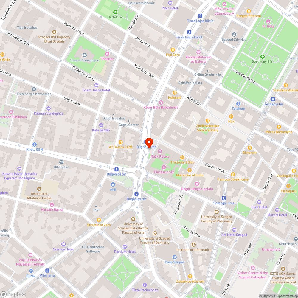 Balesetveszély a megállóban bejelentés helye