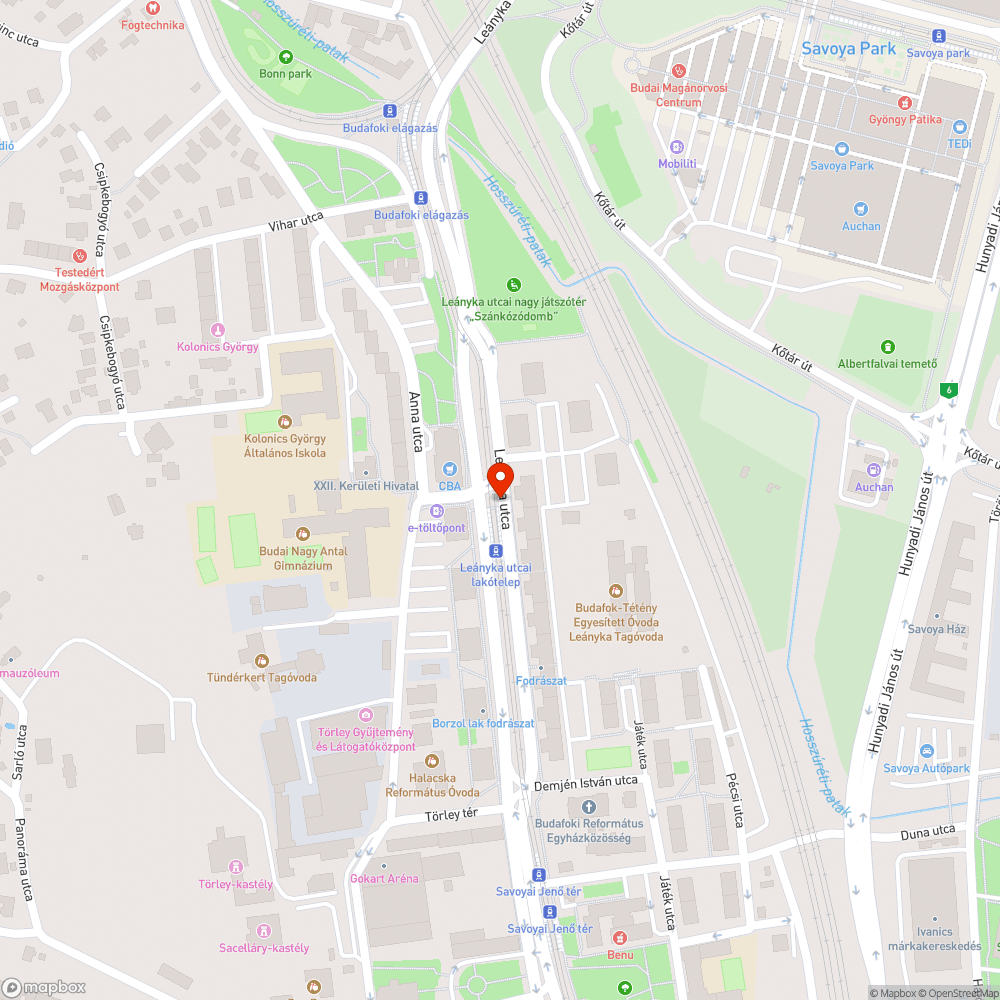 Megáll a víz a zebrán bejelentés helye