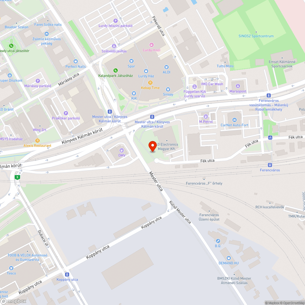 Szemetes zöldterület bejelentés helye