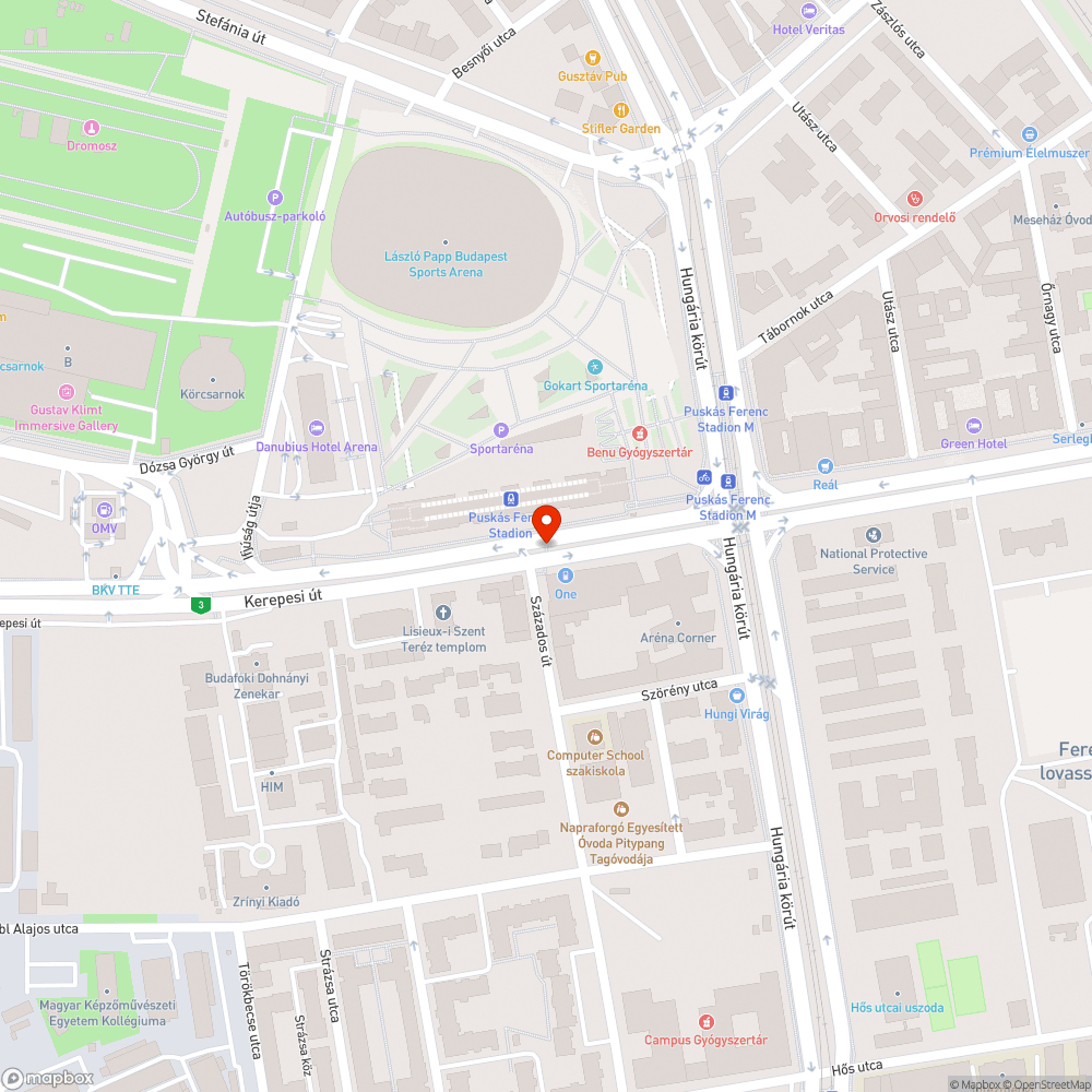 Szemetes járdasziget bejelentés helye