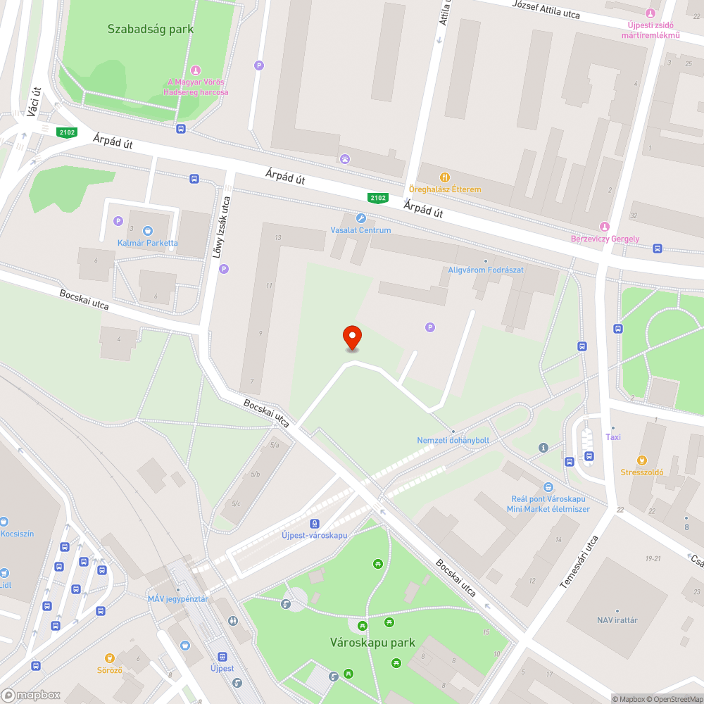 Ferde tűzcsap bejelentés helye