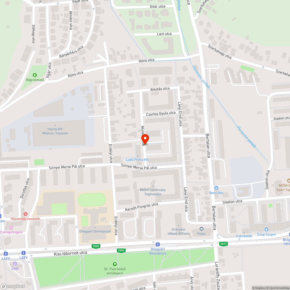 Út aszfaltozása bejelentés helye