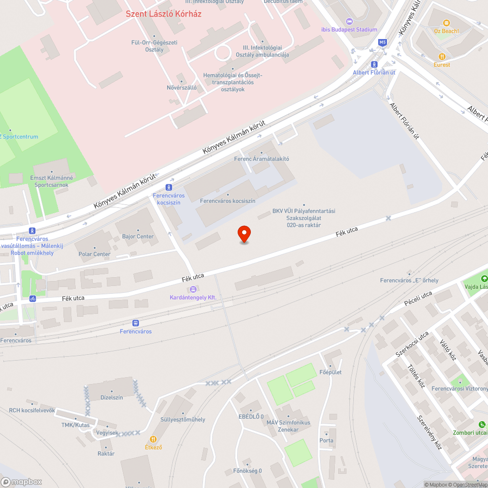 Fék utca szinte teljes hosszában egy szemétlerakó bejelentés helye