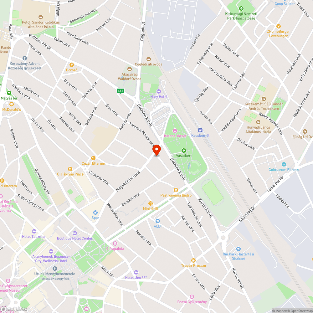 Veszélyes fa bejelentés helye