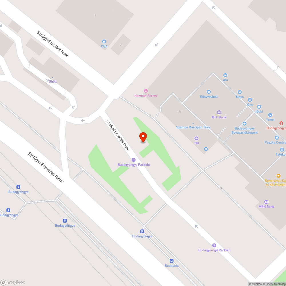 Kátyús, takarítatlan parkoló bejelentés helye