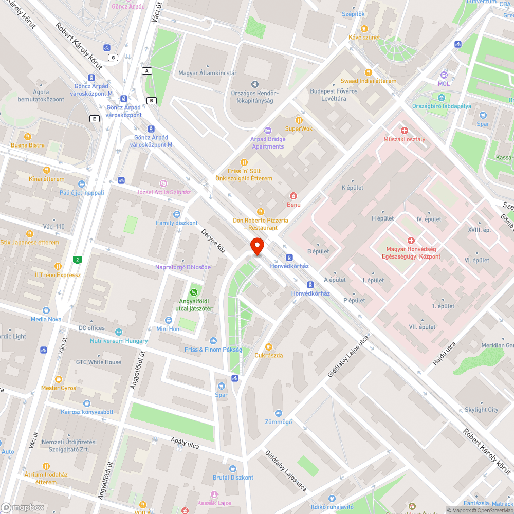 Rendszám nélküli Merci bejelentés helye