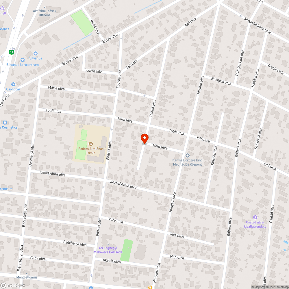 Balra kihelyezett tábla javítása bejelentés helye