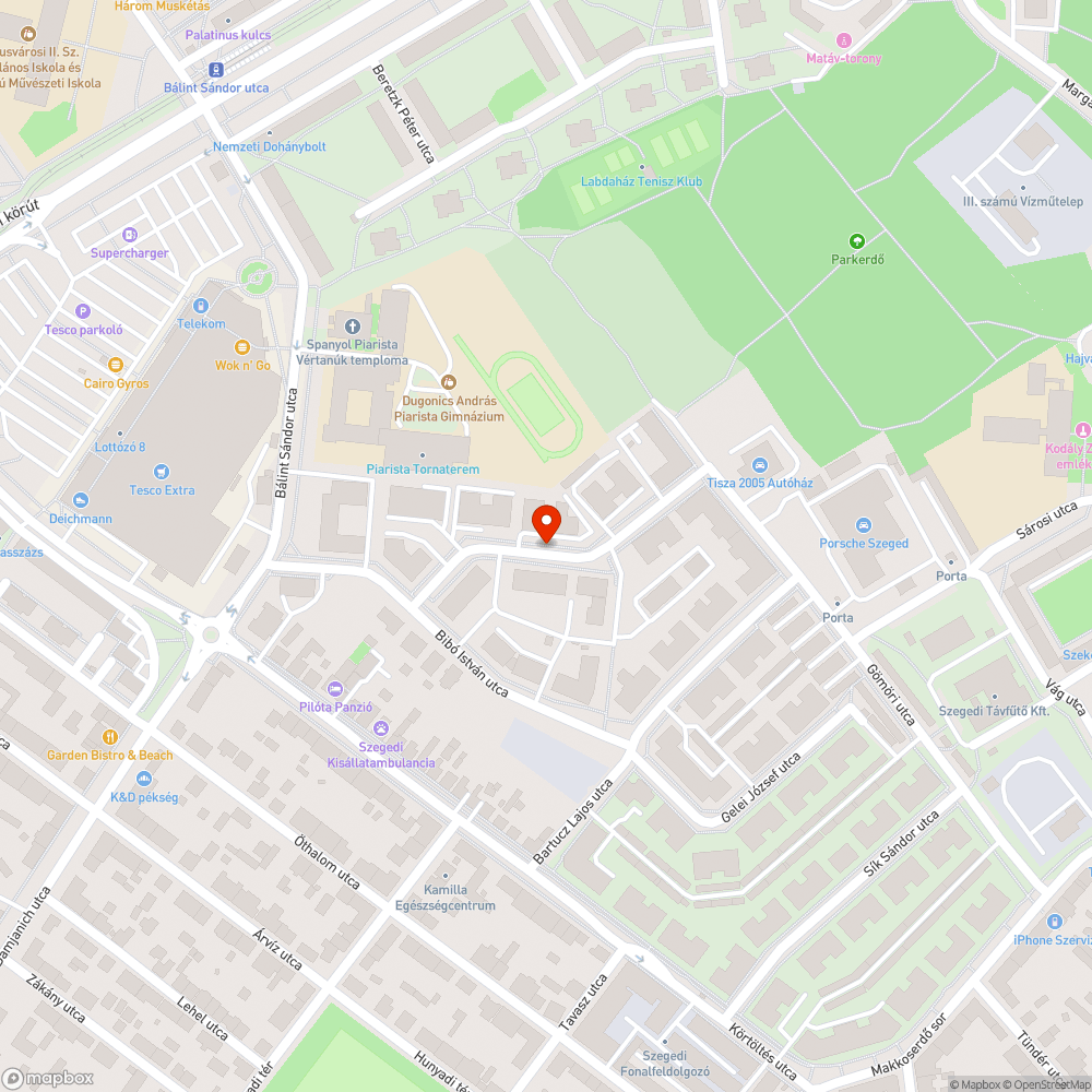 Balesetveszélyes kátyú bejelentés helye