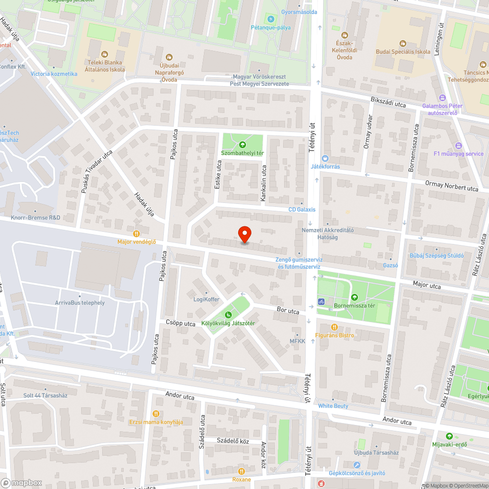 Megsüllyedt aszfalt bejelentés helye