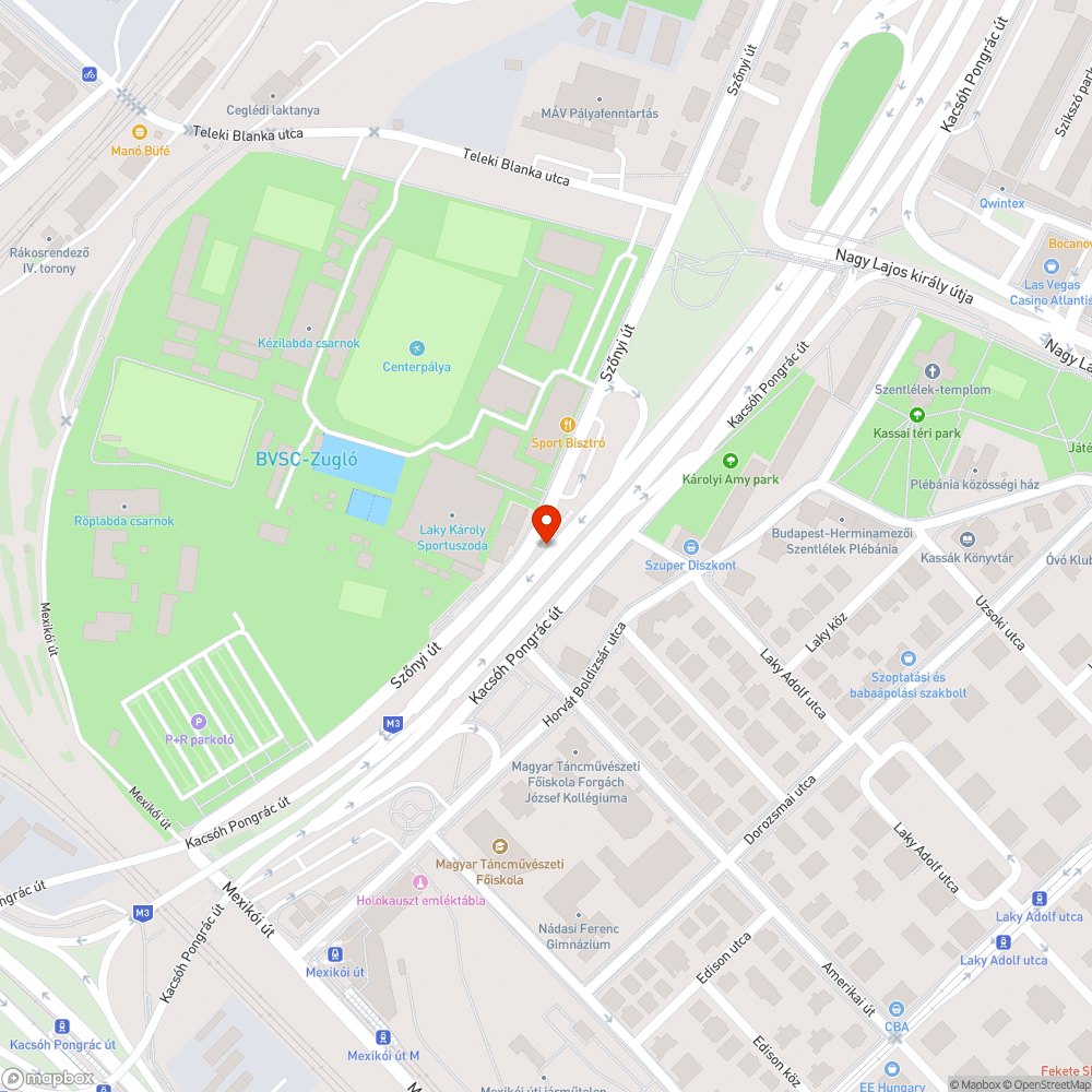 Autópályán bejelentés helye