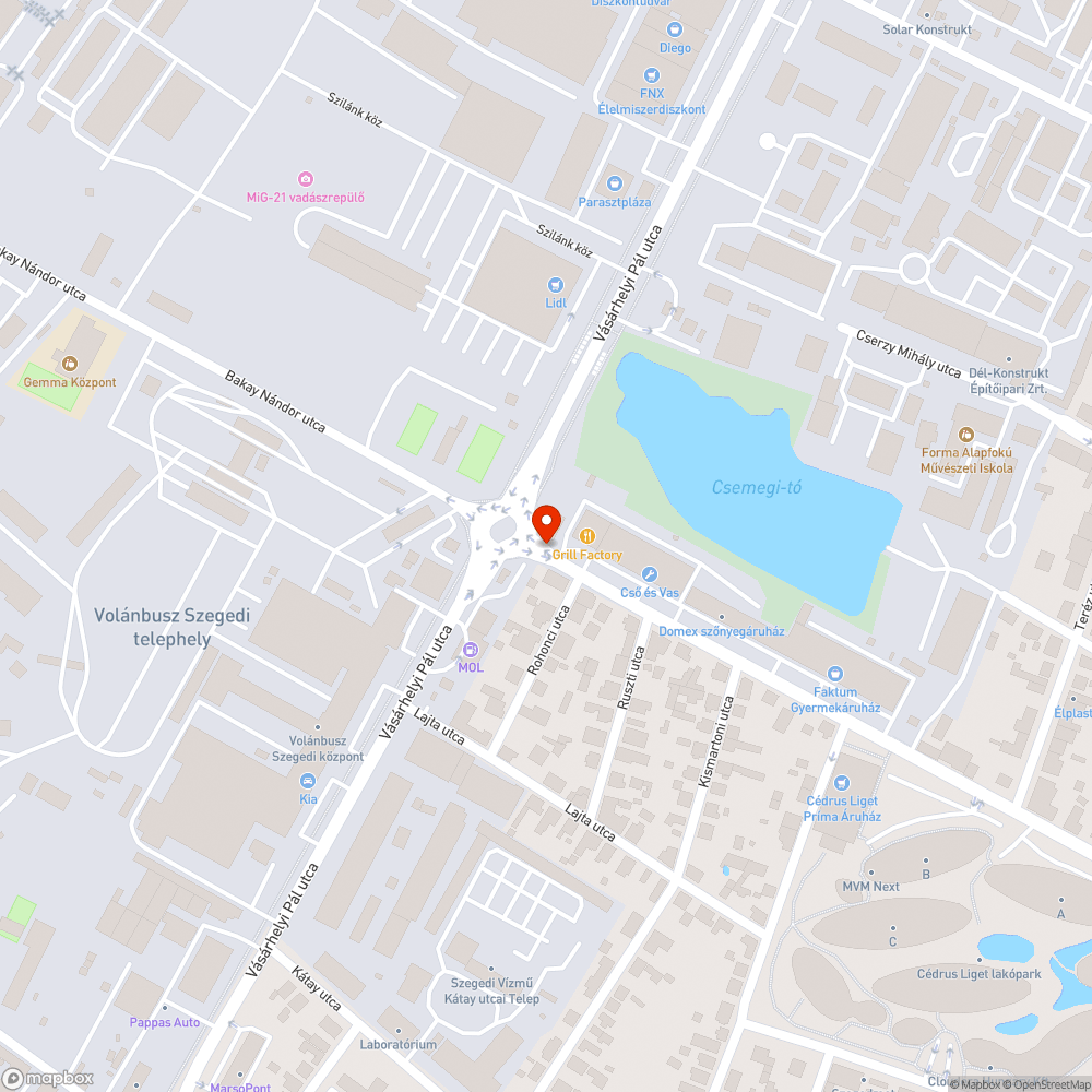 Hiányzó pad bejelentés helye