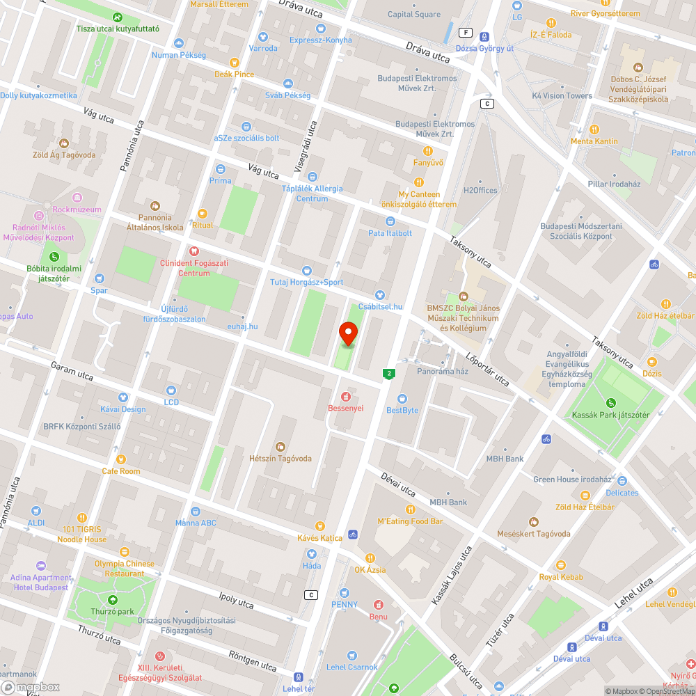 Kiégett lámpa - kondipark bejelentés helye