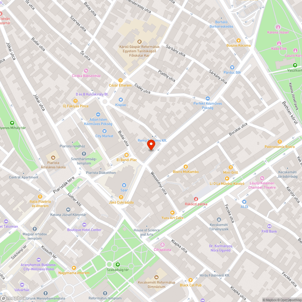 Nem működő közvilágítás a Nagykőrösi utcán bejelentés helye