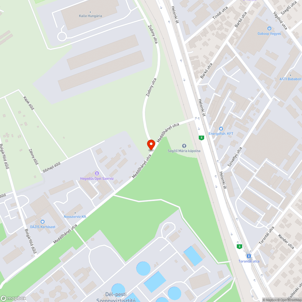 Több köbméter szemét bejelentés helye