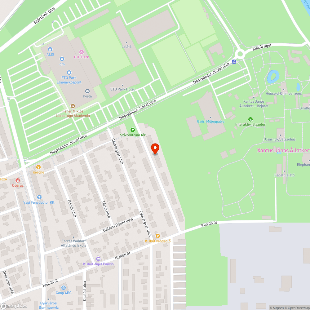 Elhagyott autó a parkolóban bejelentés helye