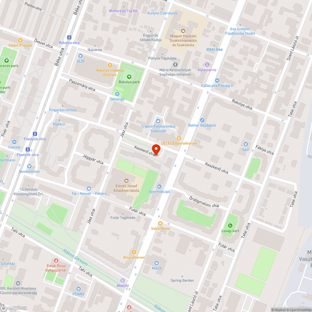 Kidöntött tábla bejelentés helye