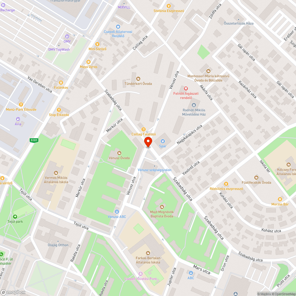 Lyukas "MATÁV-os" fedlap bejelentés helye