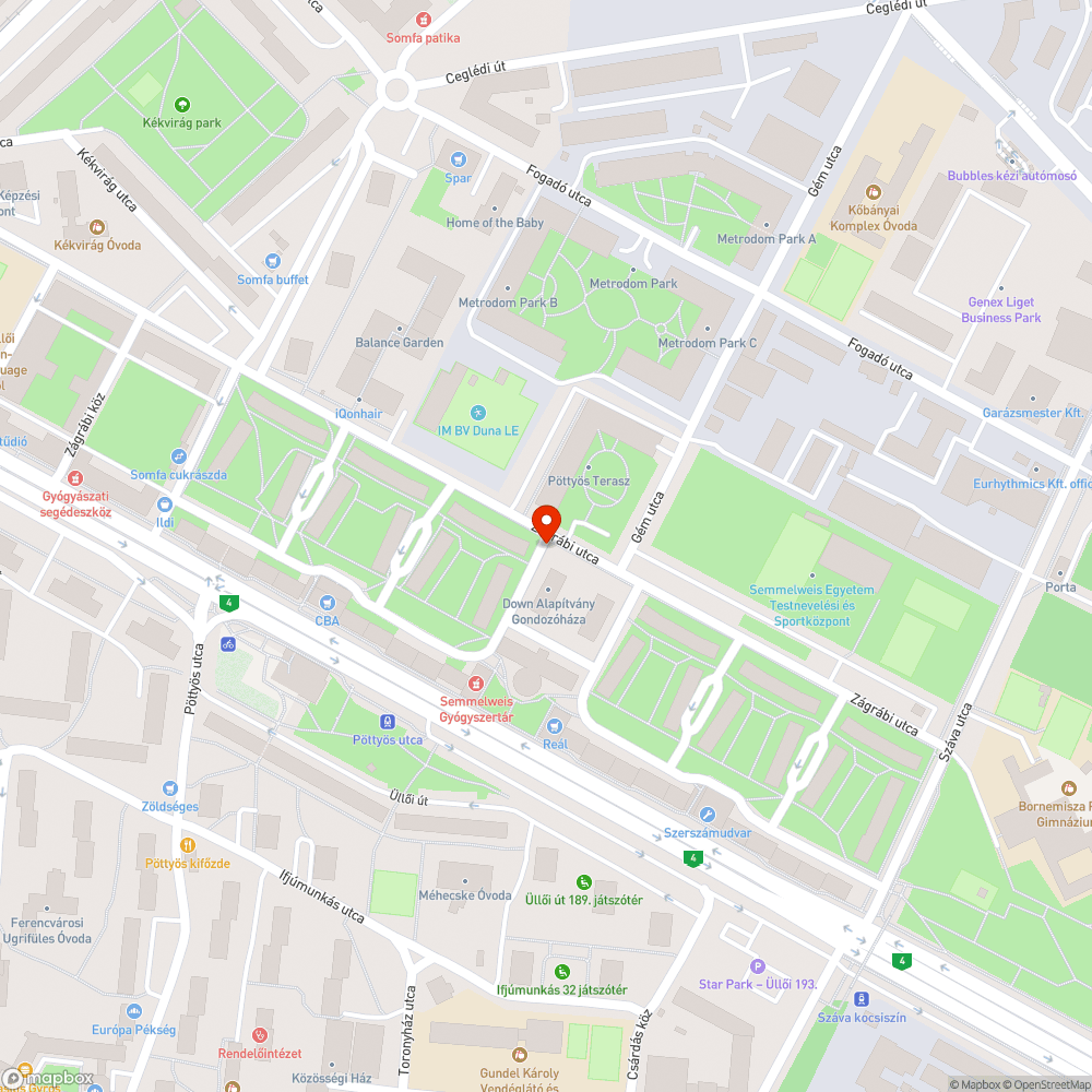 Illegális parkoló létesült a zöldterület helyén a Szárnyas utcában bejelentés helye