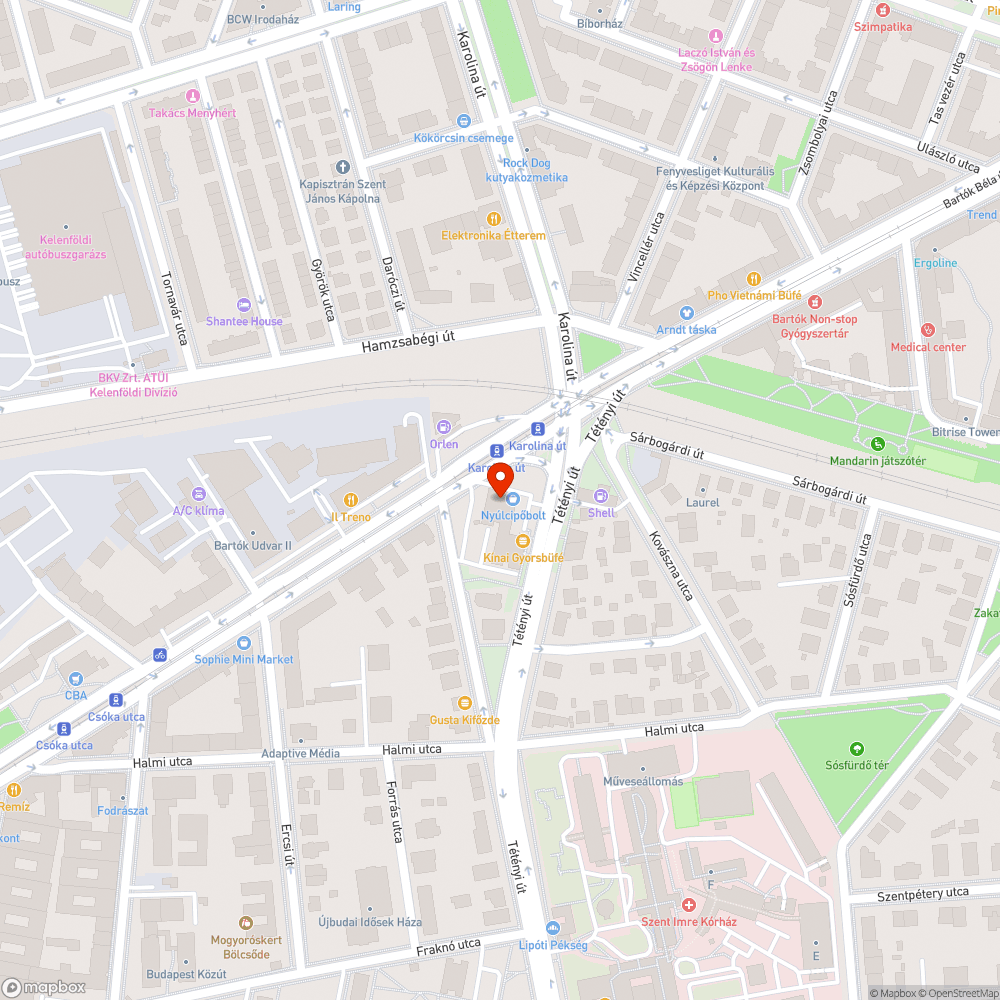 Szemetes járda - közterület bejelentés helye