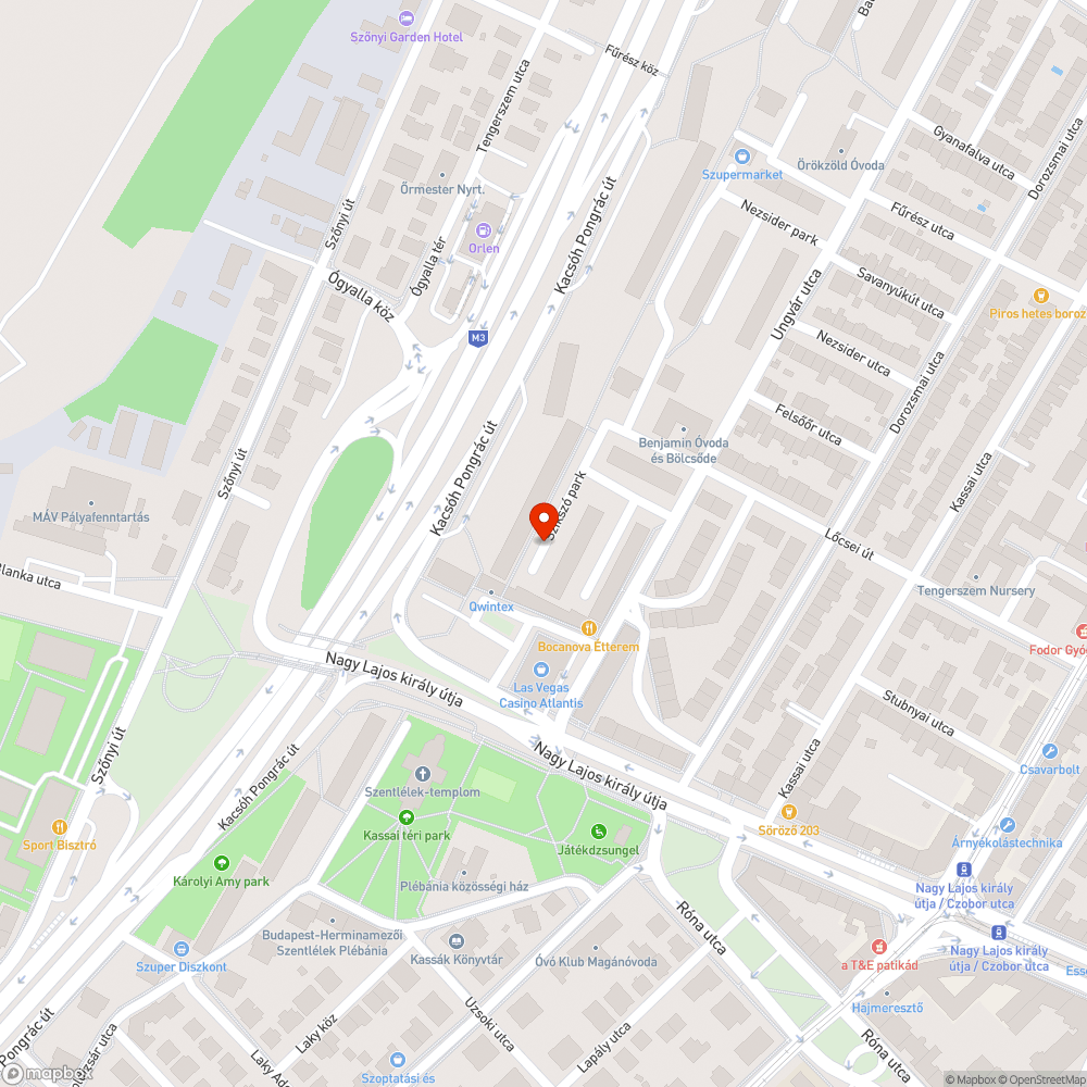 Sok kátyú bejelentés helye