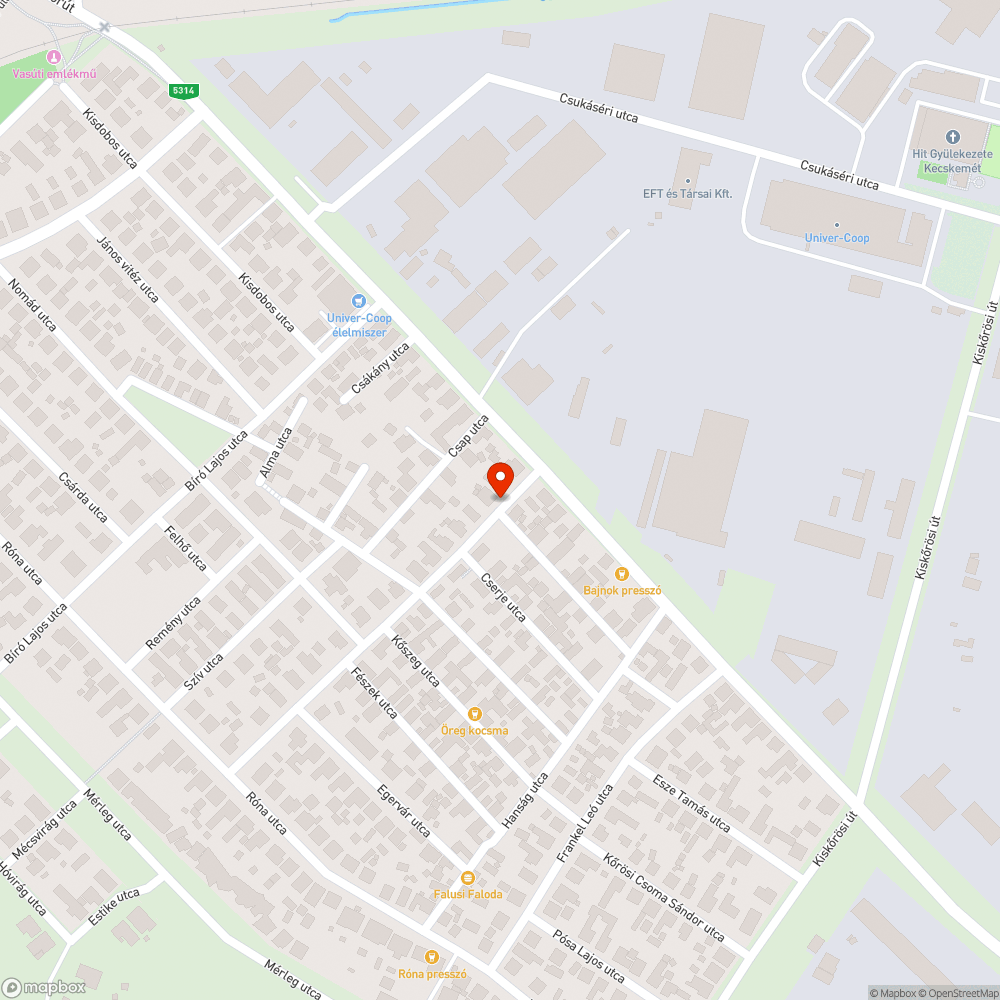 Szemét közterületen bejelentés helye