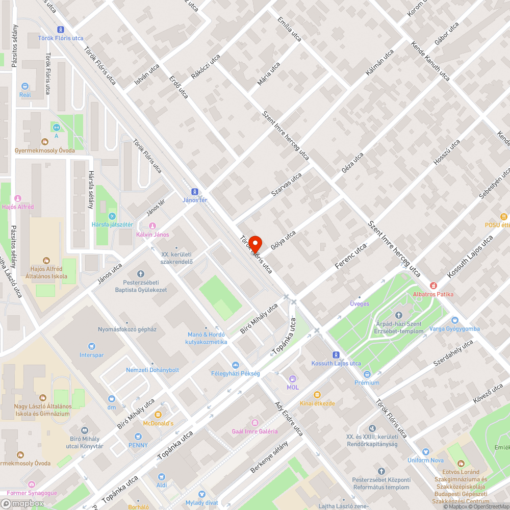 Roncsautó bejelentés helye