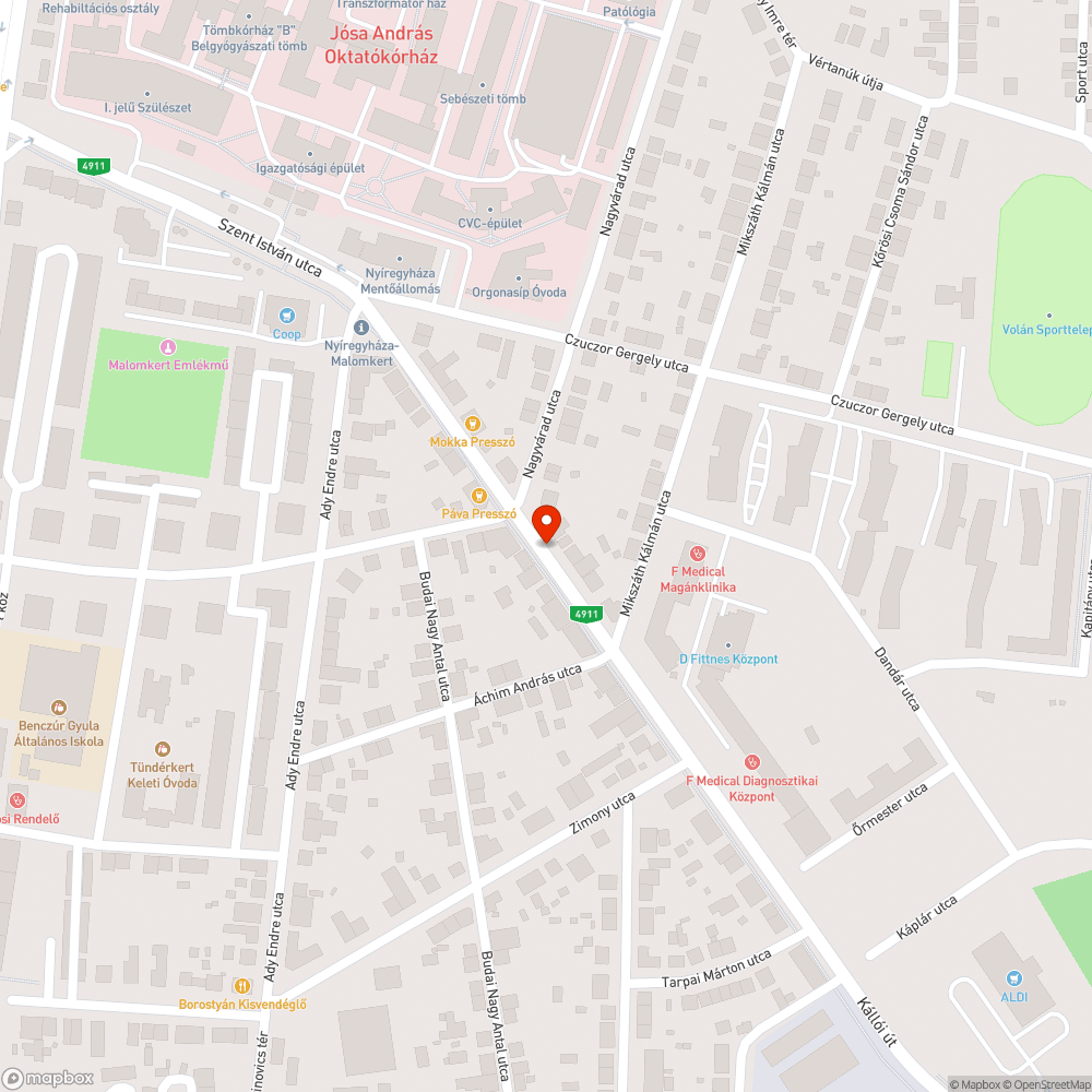 Tönkretett zöldsáv - Kállói bejelentés helye